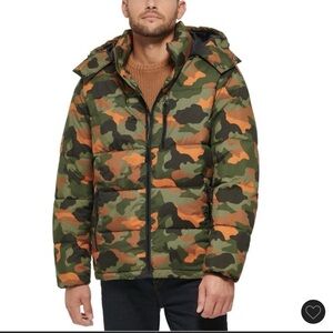 NWOT-Club Room Camouflage Performance Puffer Jacket